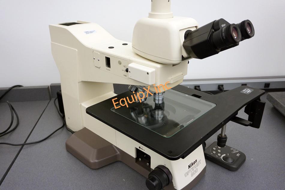 Nikon Optiphot 300mm inspection microscope with reflected and transmitted light