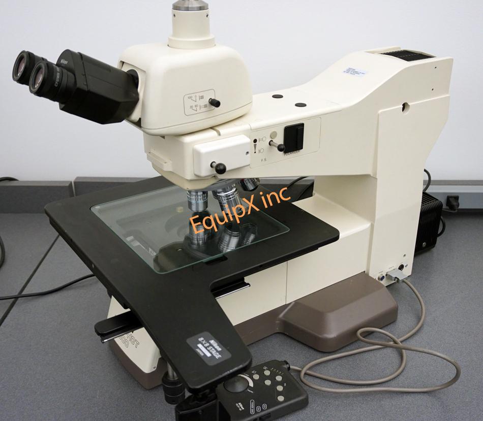 Nikon Optiphot 300mm inspection microscope with reflected and transmitted light