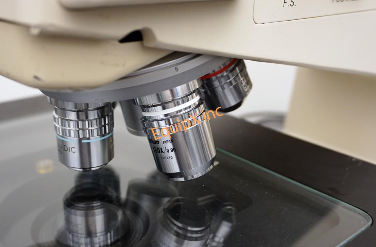 Nikon Optiphot 300mm inspection microscope with reflected and transmitted light