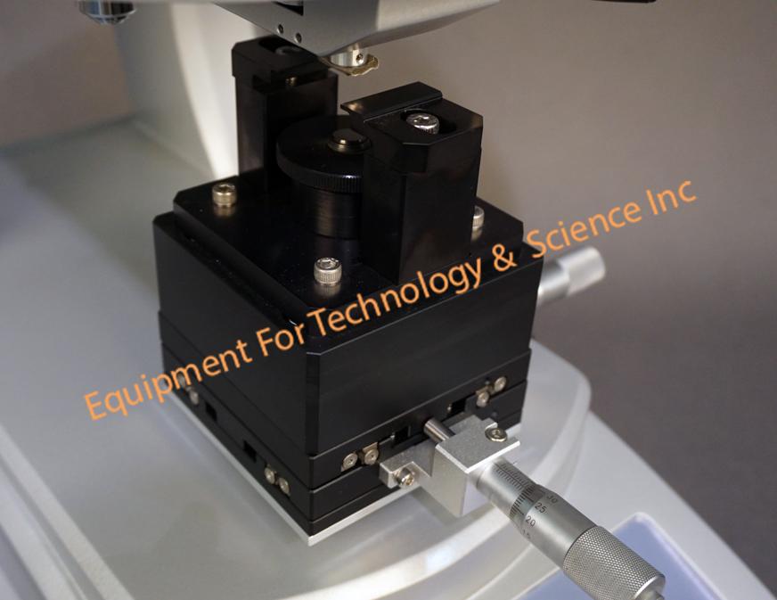 Shimadzu HMV-G-21DT Vickers microhardness tester with automatic detection and motorized turret (2014)