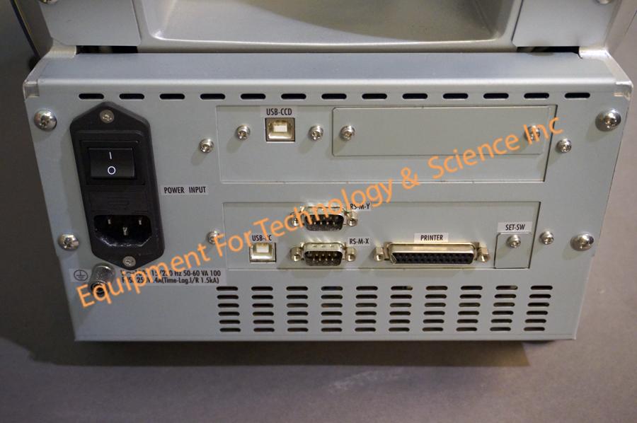 Shimadzu HMV-G-21DT Vickers microhardness tester with automatic detection and motorized turret (2014)